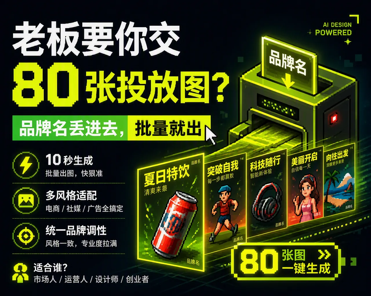 广告投放素材图生成 Skill 封面